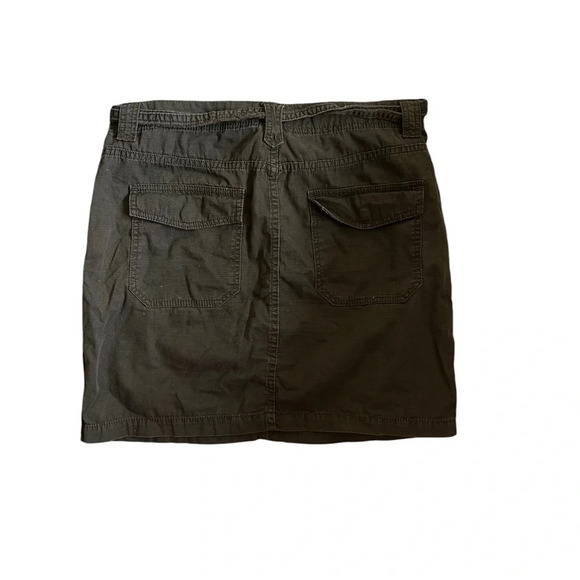 Calvin Klein Y2K Brown Cargo Utility Skirt 12 - Picture 3 of 3